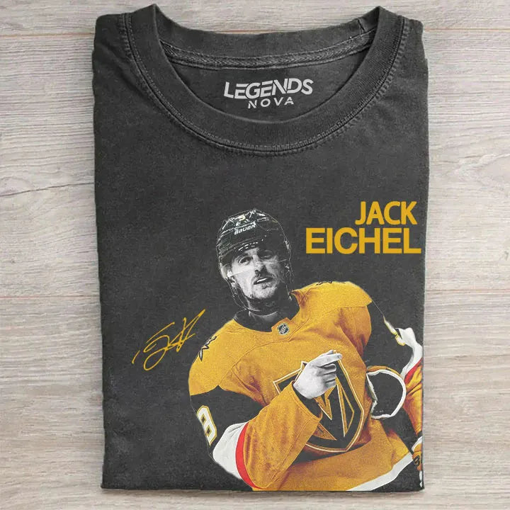 Jack Eichel #9 Hockey Vegas Golden Knights Vintage T-shirt