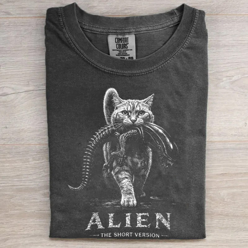 Sci-Fi Horror Parody Cat T-shirt
