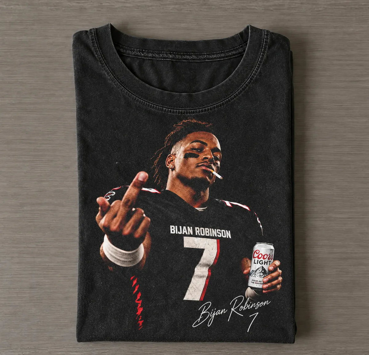 Bijan Robinson 7 Atlanta Falcons Football T-shirt