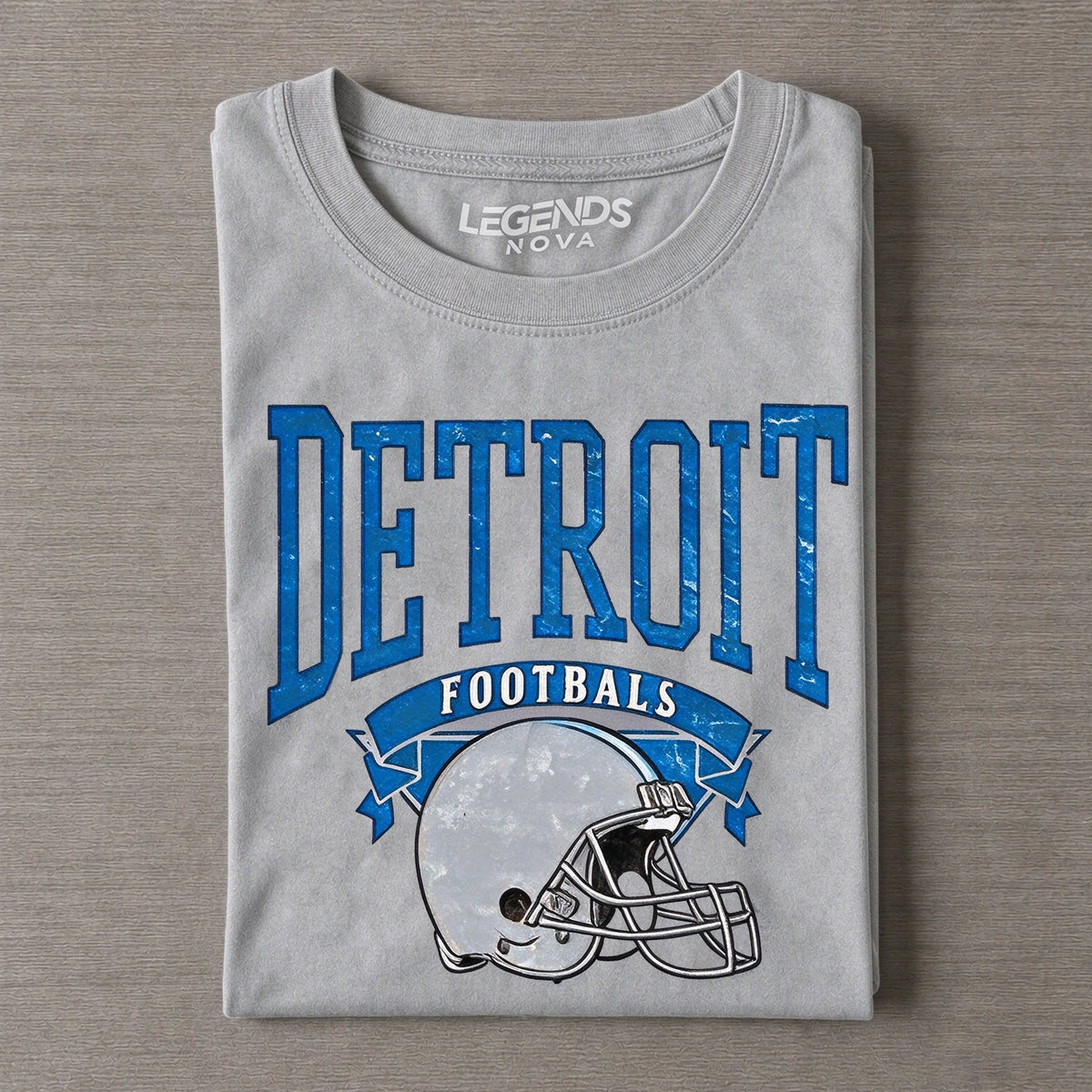 Detroit Vintage Football Helmet T-shirt