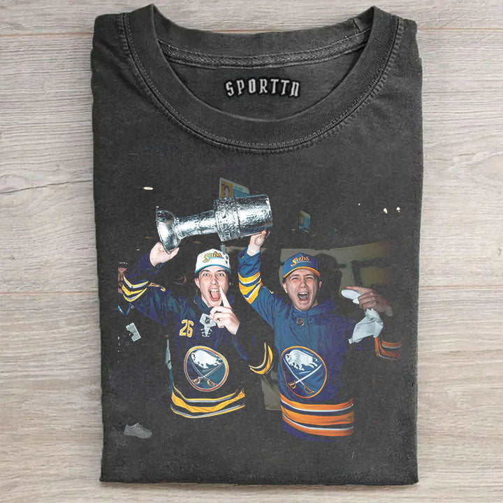 Vintage Buffalo Sabres Moment Of Celebration T-shirt