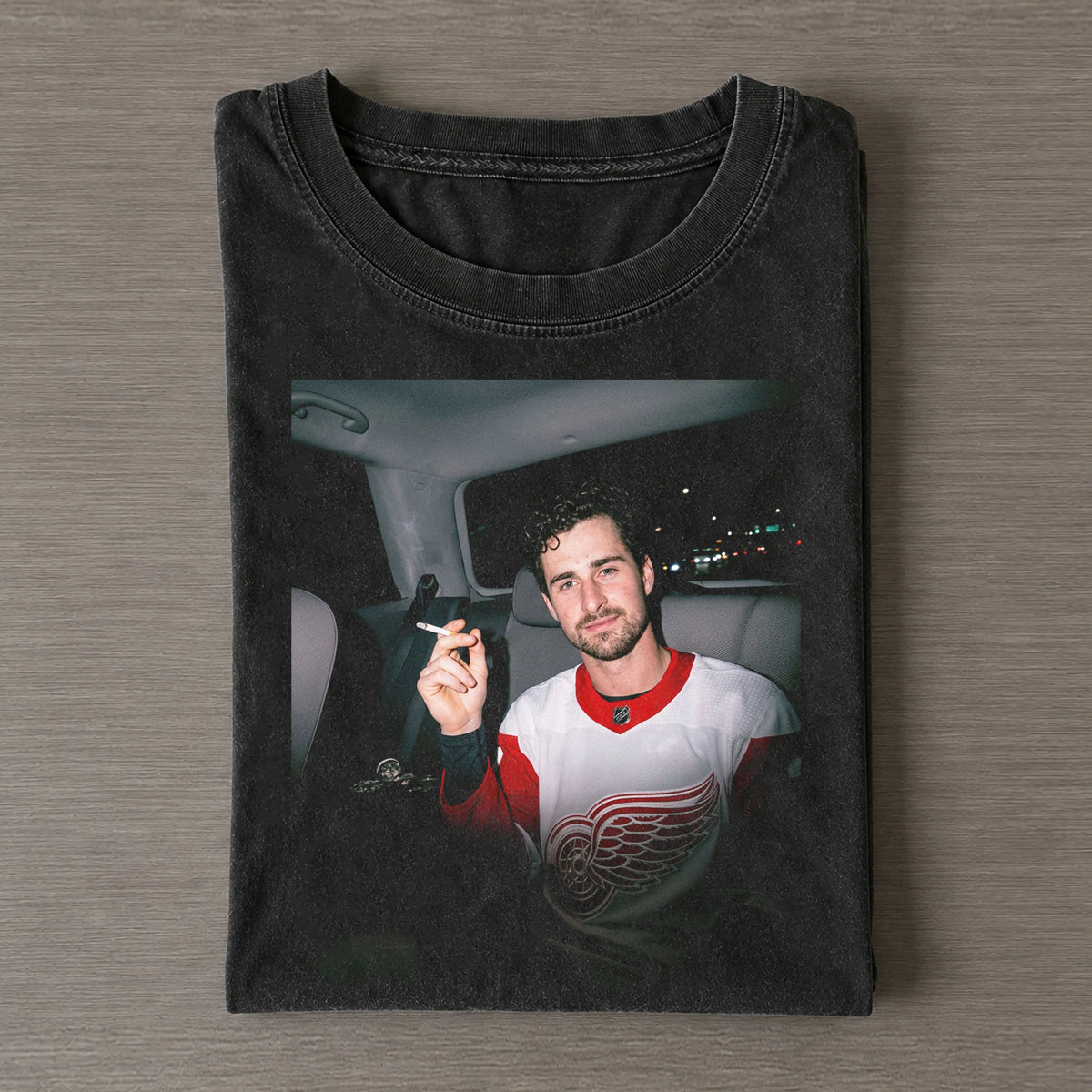 Retro Hockey Fan Distressed Graphic Tee