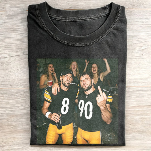 Vintage AR & TJ Funny Pittsburgh Football Tee