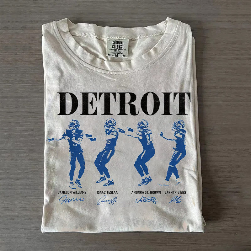 Vintage Detroit Football T-shirt