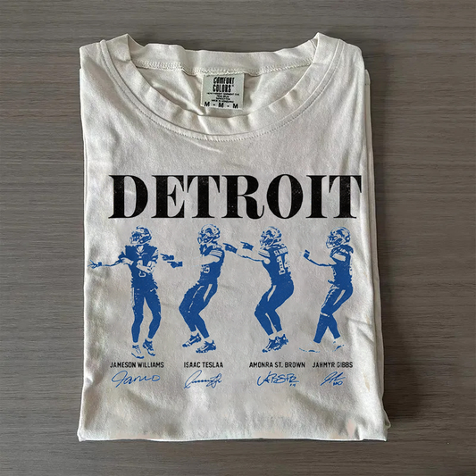 Vintage Detroit Football T-shirt