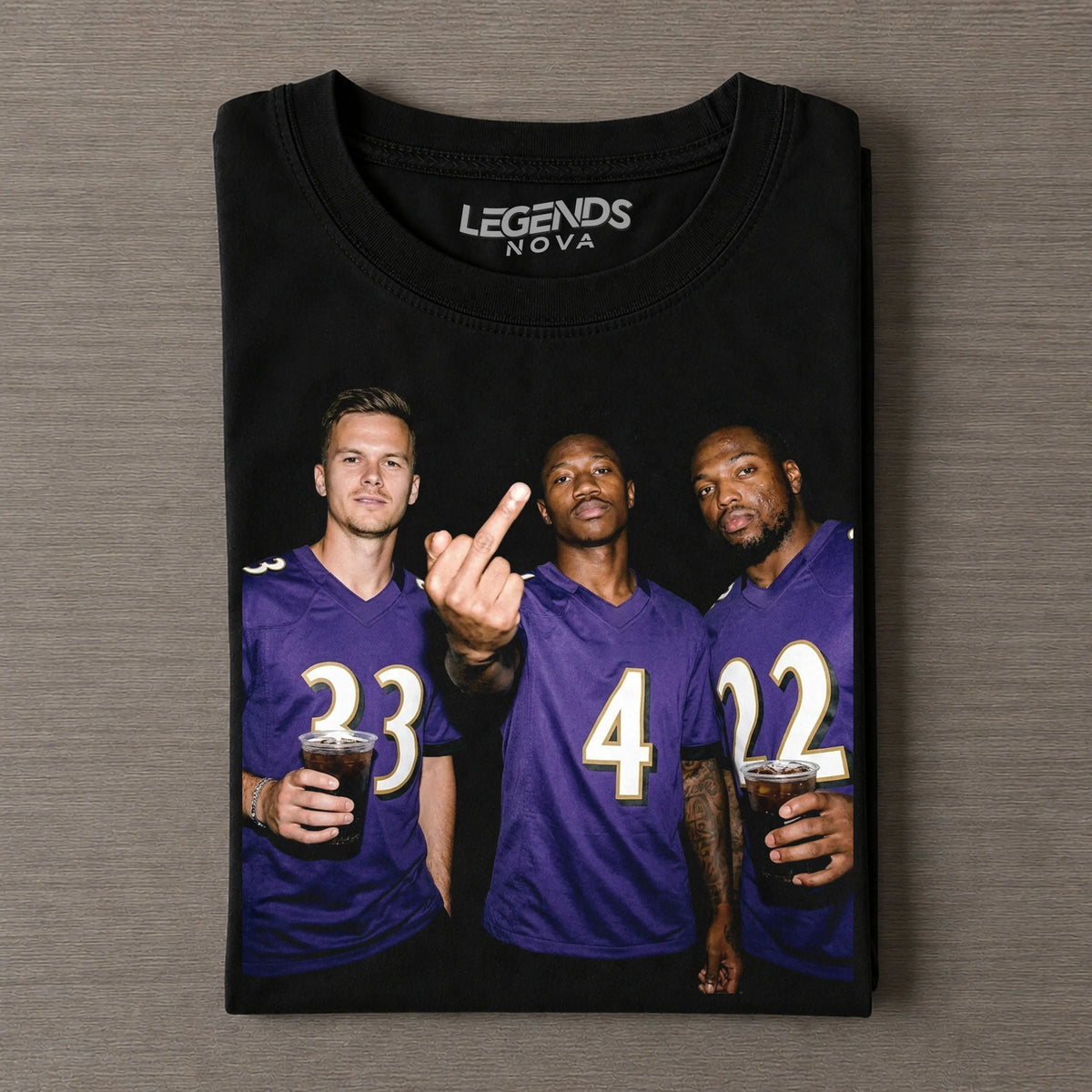 TL33 & ZF4 & DH22 Ravens Football T-shirt