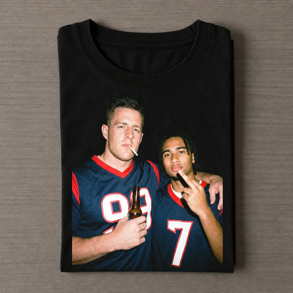 J.J.W99 & C.J.S7 Texans Football T-shirt
