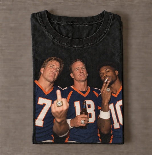 JE7 & PM18 & ES10 Broncos Football Tee