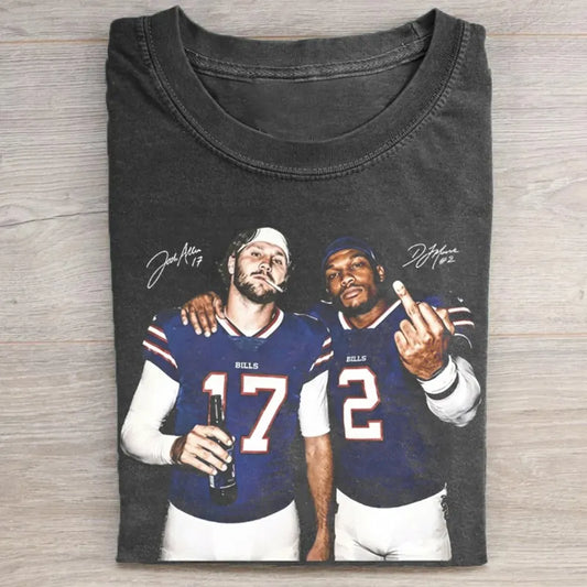 Vintage Buffalo Football Graphic T-shirt