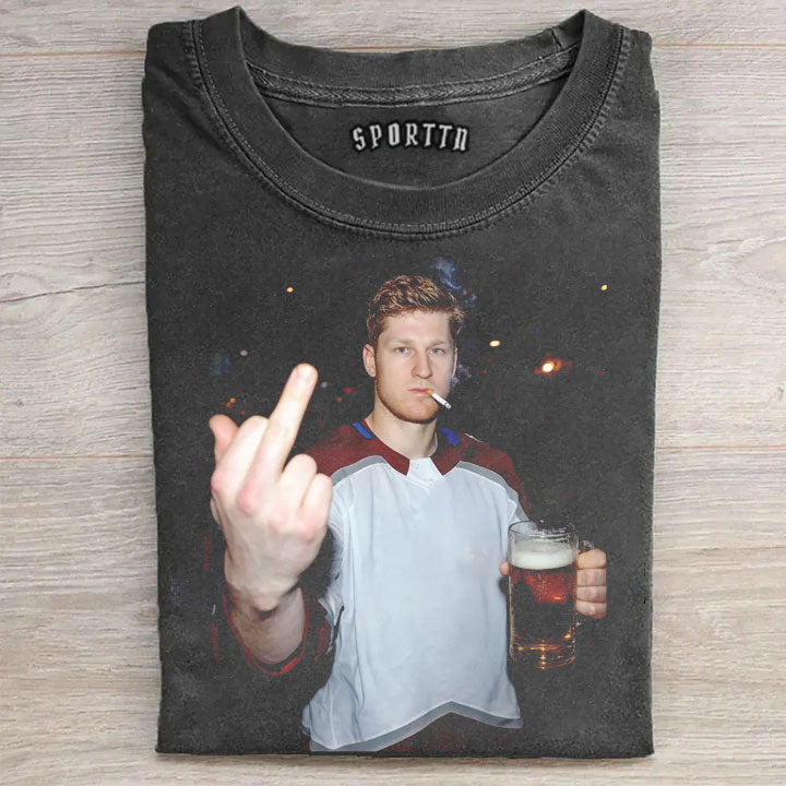 Nathan MacKinnon Vintage Hockey T-shirt
