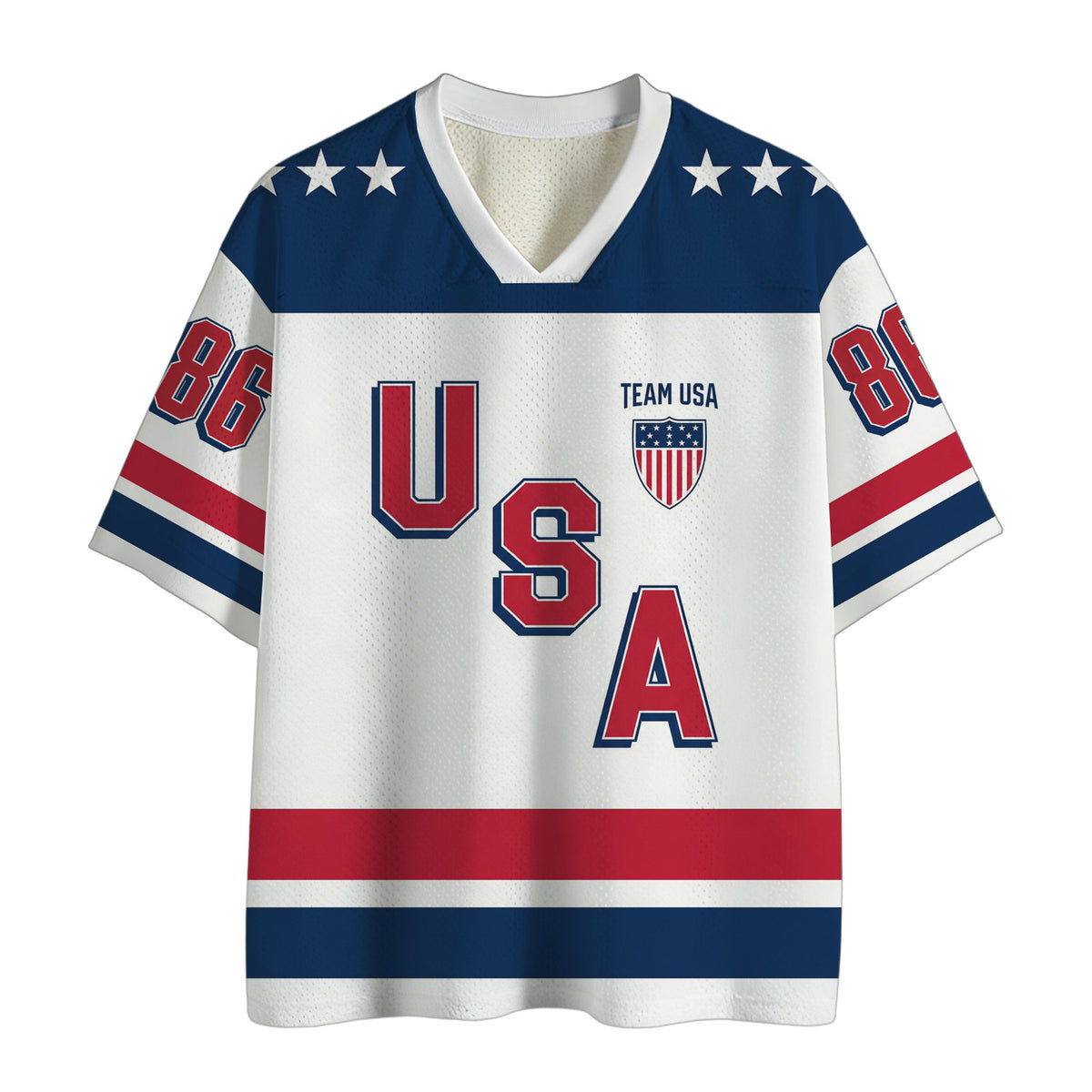 Jack Hughes USA Team Hockey Champion Mesh Jersey