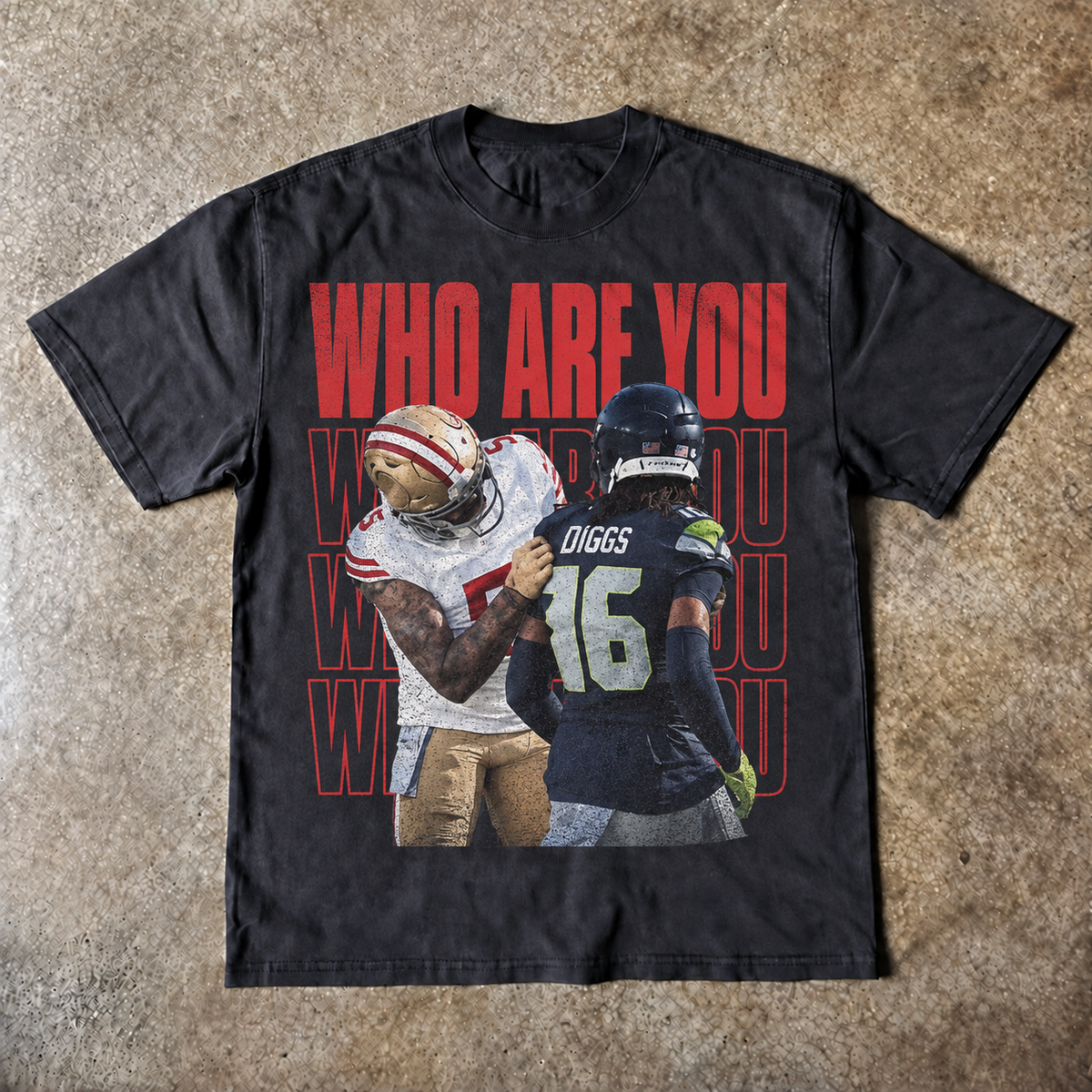 "Who Are You"Mike Evans Diggs San Francisco Football T-Shirt