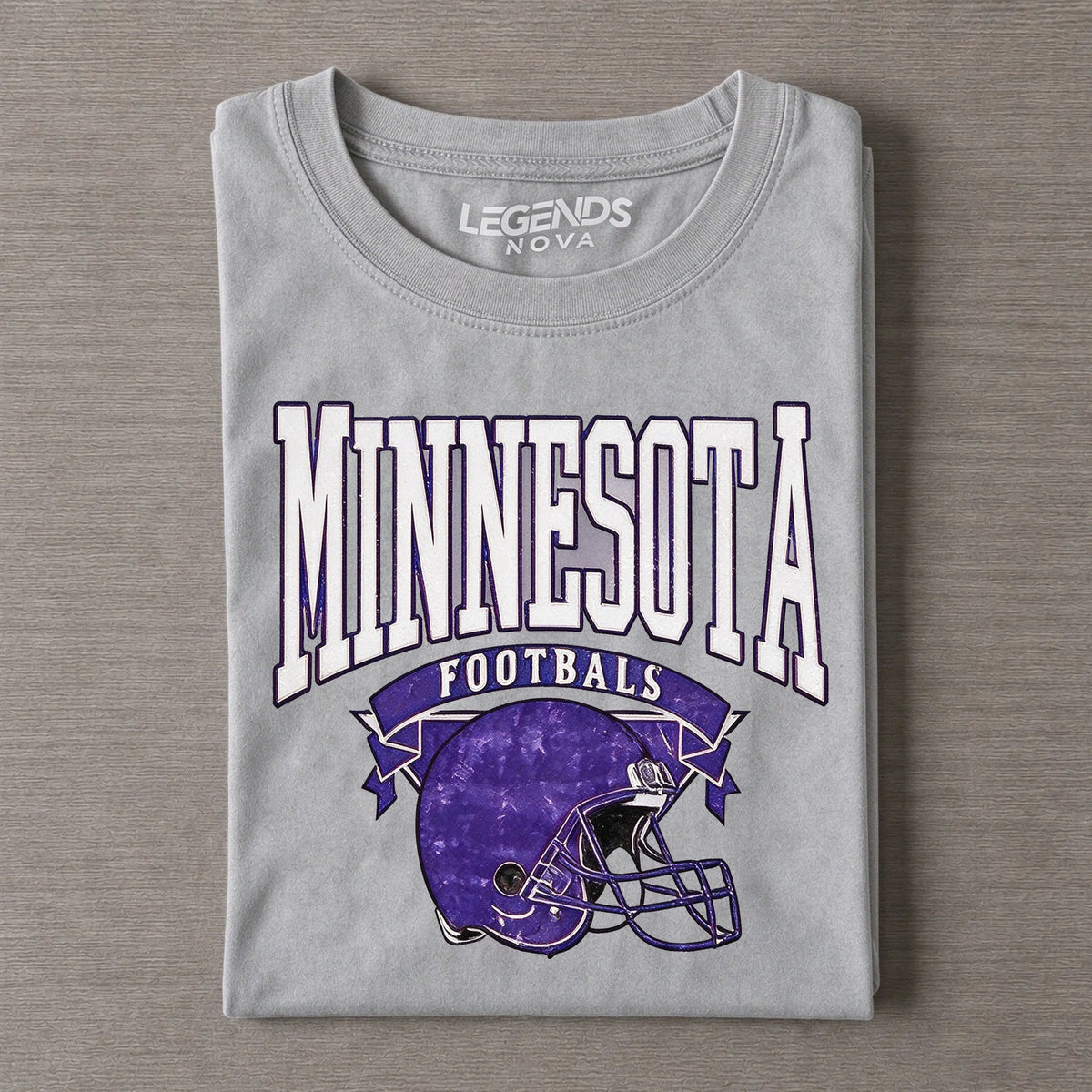 Minnesota Retro Distressed Football Tee