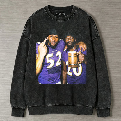 RL52 & ER20 Ravens Football Tee/LS/Hoodie