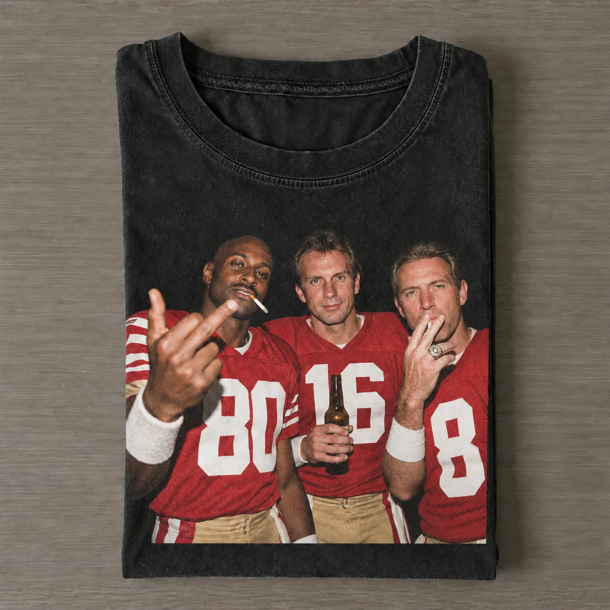 JR80 & JM16 & SY8 San Francisco Championship Dynasty Football T-Shirt