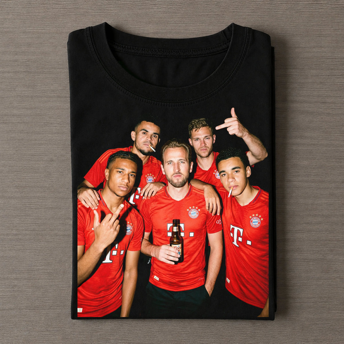 MO & HK & JM &LD & JK Bayern Soccer T-shirt