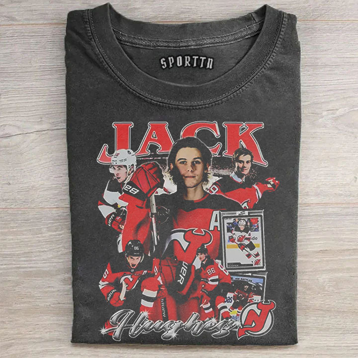 Jack Hughes Hockey Hero Tee