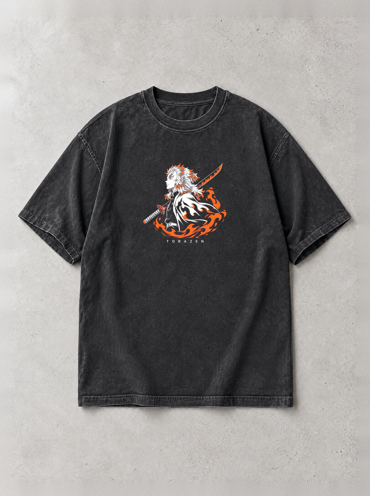 D-SLYR ? Flame Pillar Wave Vintage Tee