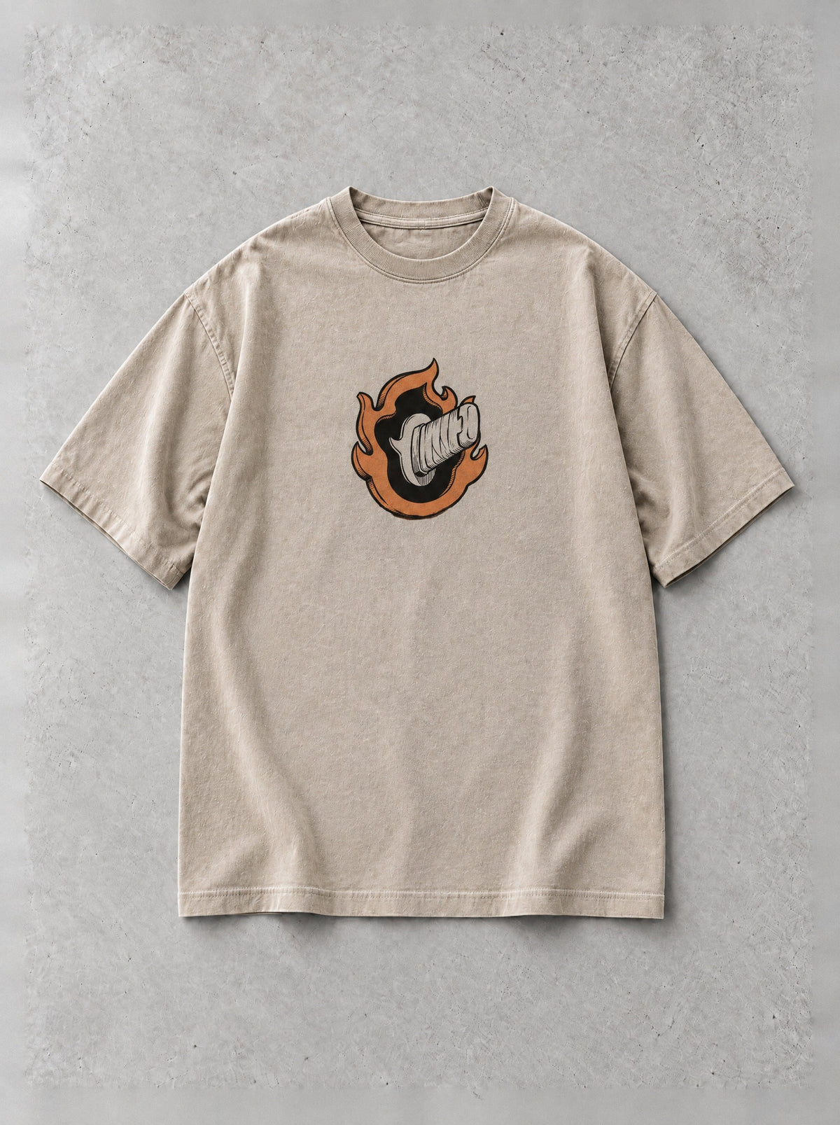 D-SLYR ? Flame Ring Meditation Vintage Tee