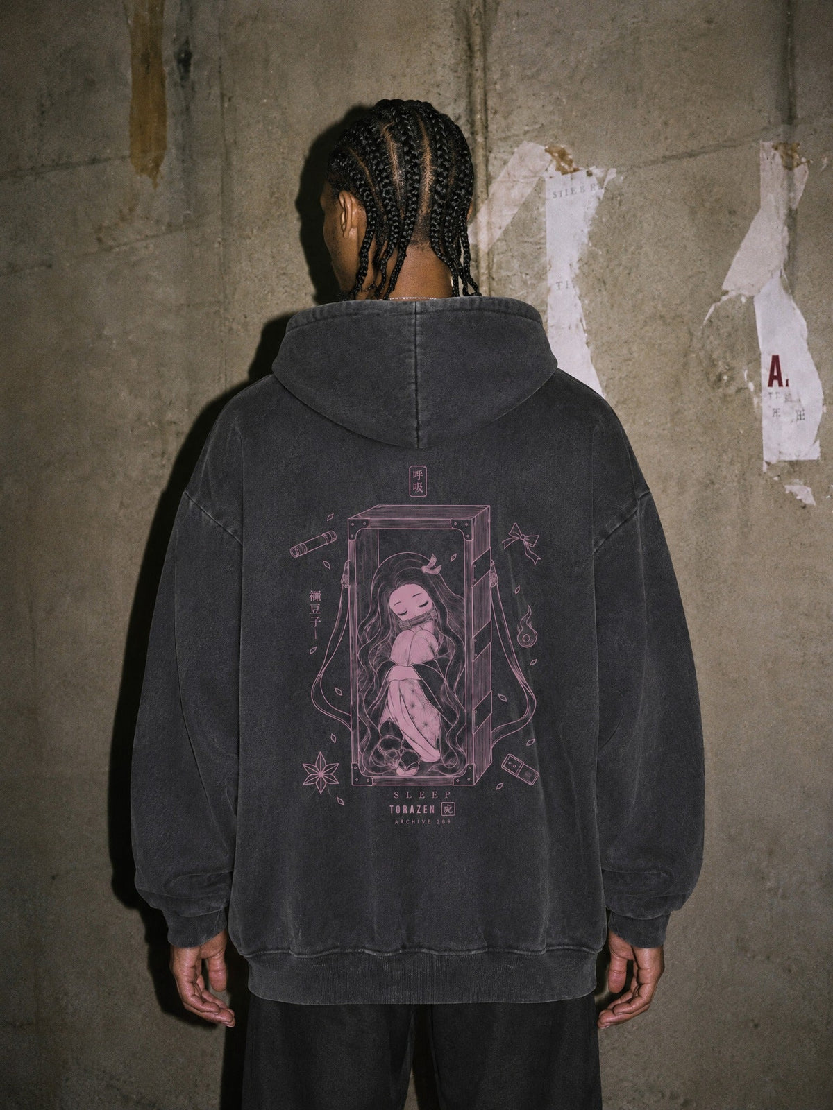 D-SLYR ? Sleep 2-Sided Vintage Hoodie