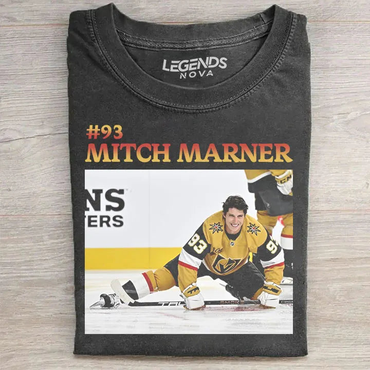 Mitch Marner #93 Hockey Vegas Golden Knights Vintage T-shirt