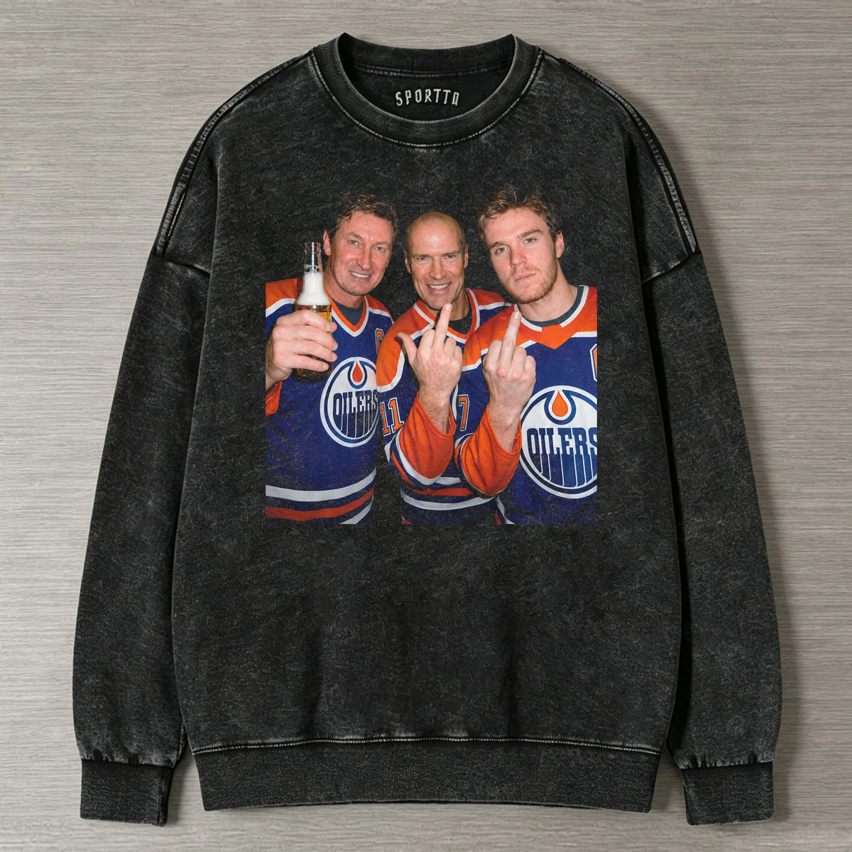 WG99 & MM11 & CM97 Oilers Hockey T-shirt