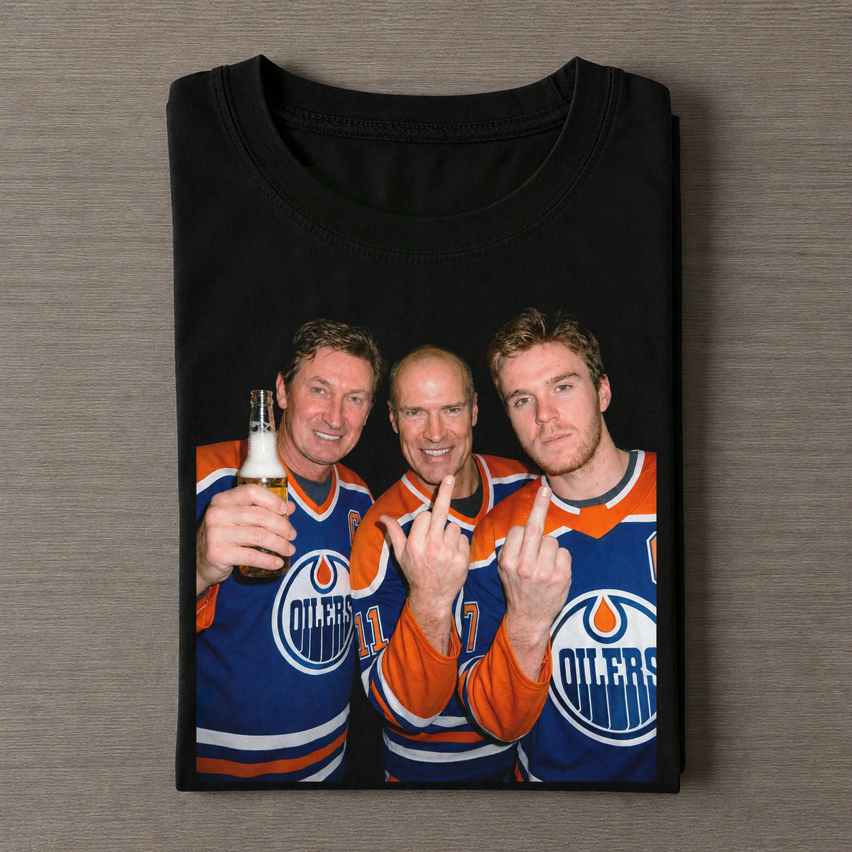 WG99 & MM11 & CM97 Oilers Hockey T-shirt
