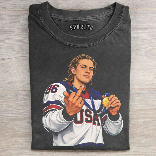 Jack Hughes USA Hockey Hero Tee