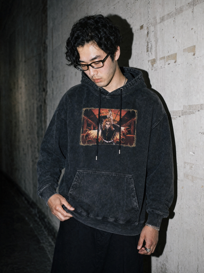 D-SLYR ? Flaming Tiger Rengoku Vintage Hoodie