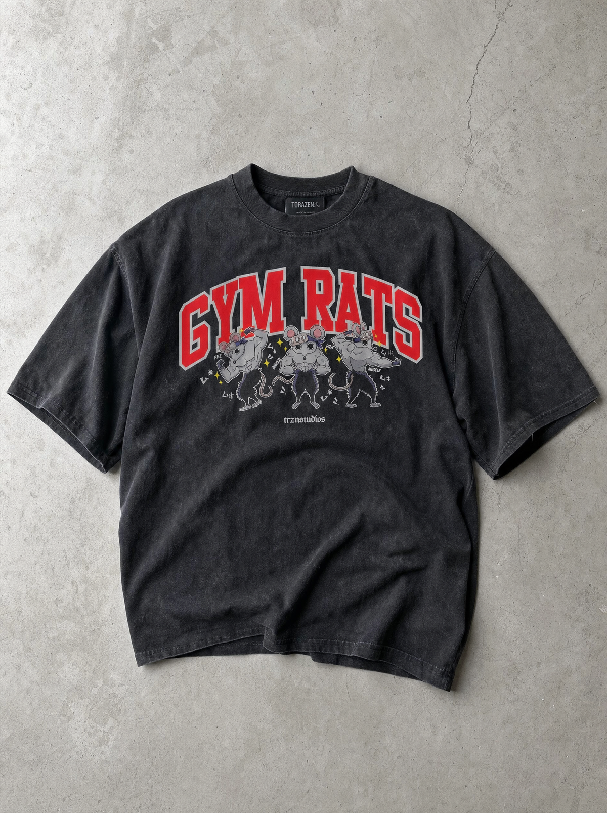 D-SLYR ? Gym Rats Ninju Vintage Tee