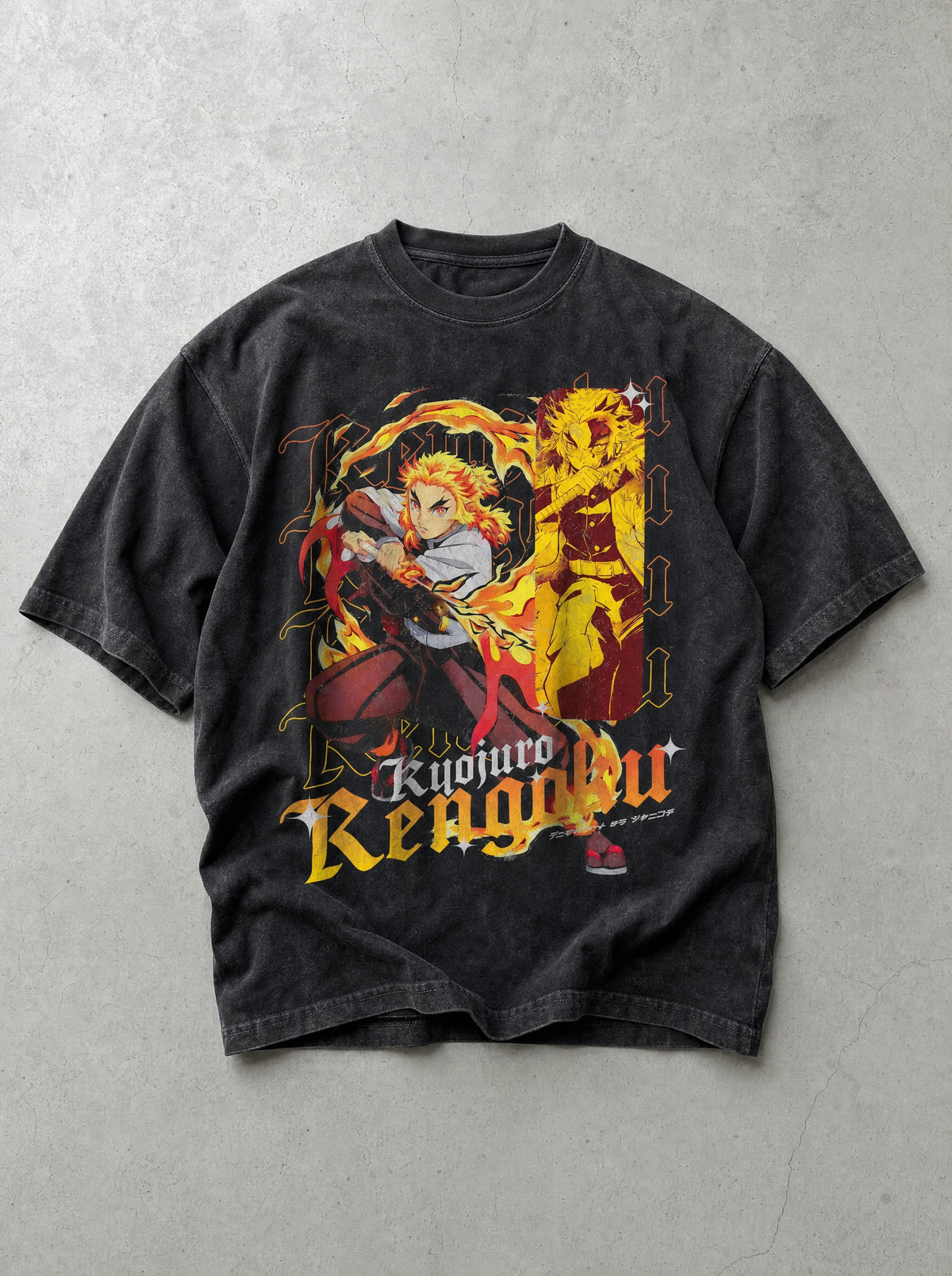D-SLYR ? Kyojuro Rengoku Vintage Tee