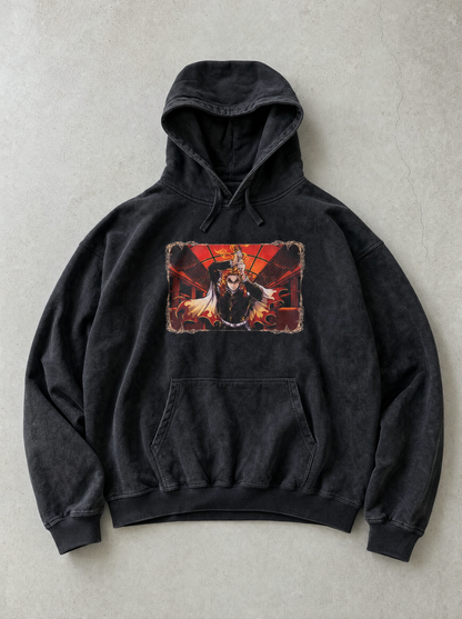 D-SLYR ? Flaming Tiger Rengoku Vintage Hoodie