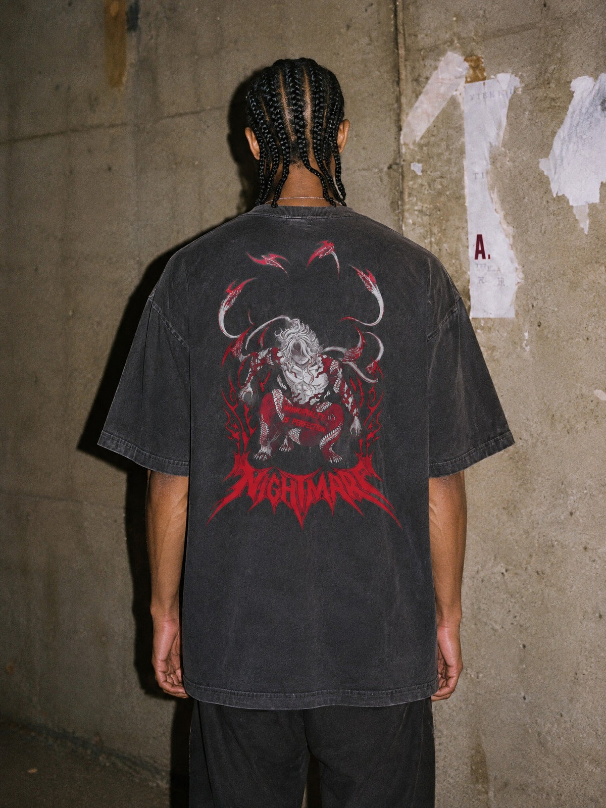 D-SLYR ? Nightmare Immortality Vintage Tee ¨C Black