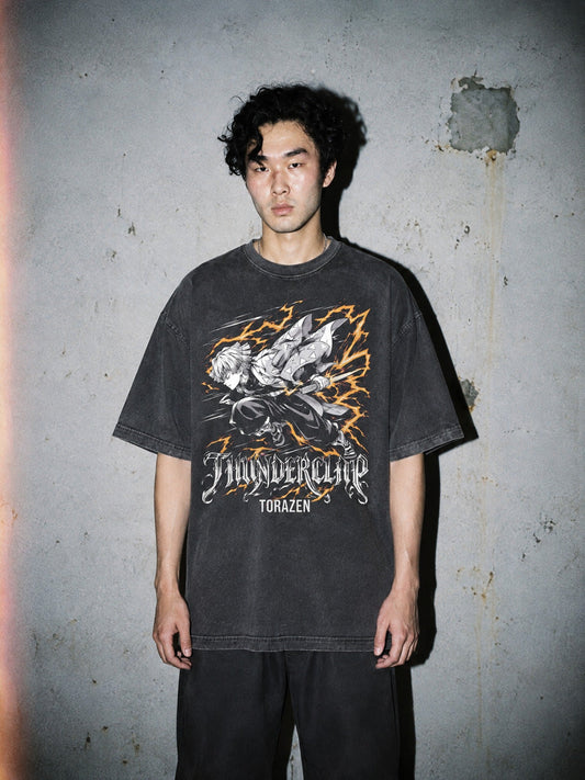 D-SLYR ? Thunderclap Script Vintage Tee